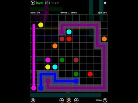 Video guide by iOS-Help: Flow Free 11x11 level 121 #flowfree