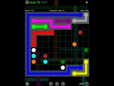 Video guide by iOS-Help: Flow Free 11x11 level 78 #flowfree