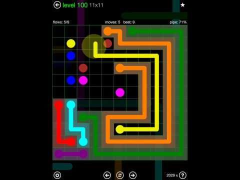 Video guide by iOS-Help: Flow Free 11x11 level 100 #flowfree