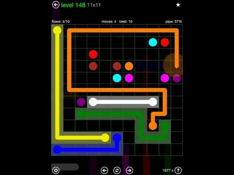 Video guide by iOS-Help: Flow Free 11x11 level 148 #flowfree