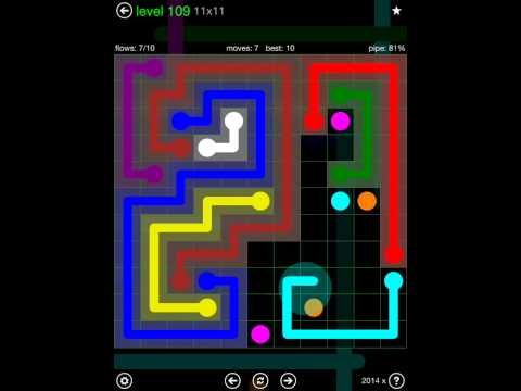 Video guide by iOS-Help: Flow Free 11x11 level 109 #flowfree