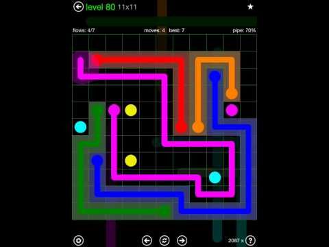 Video guide by iOS-Help: Flow Free 11x11 level 80 #flowfree
