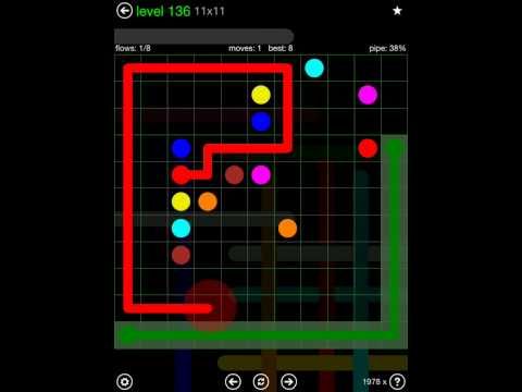 Video guide by iOS-Help: Flow Free 11x11 level 136 #flowfree