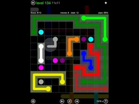 Video guide by iOS-Help: Flow Free 11x11 level 134 #flowfree