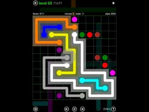Video guide by iOS-Help: Flow Free 11x11 level 65 #flowfree