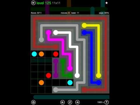 Video guide by iOS-Help: Flow Free 11x11 level 125 #flowfree