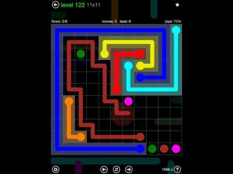Video guide by iOS-Help: Flow Free 11x11 level 122 #flowfree