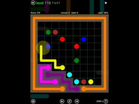Video guide by iOS-Help: Flow Free 11x11 level 116 #flowfree
