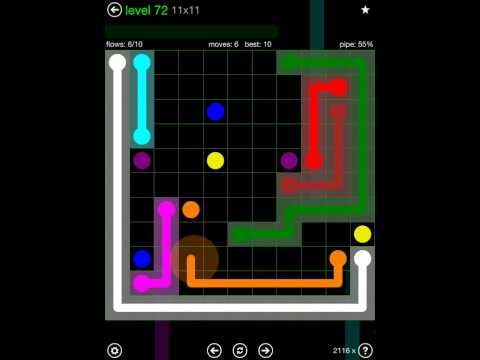 Video guide by iOS-Help: Flow Free 11x11 level 72 #flowfree