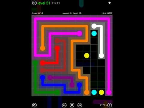 Video guide by iOS-Help: Flow Free 11x11 level 51 #flowfree
