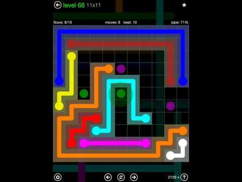 Video guide by iOS-Help: Flow Free 11x11 level 66 #flowfree