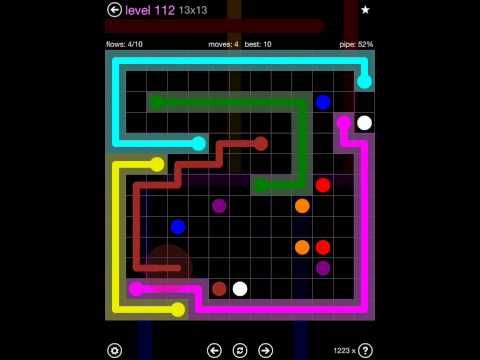 Video guide by iOS-Help: Flow Free 13x13 level 112 #flowfree