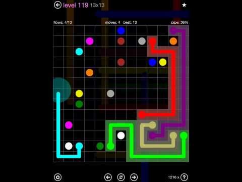 Video guide by iOS-Help: Flow Free 13x13 level 119 #flowfree