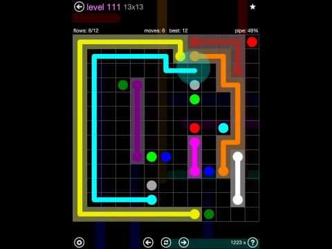 Video guide by iOS-Help: Flow Free 13x13 level 111 #flowfree