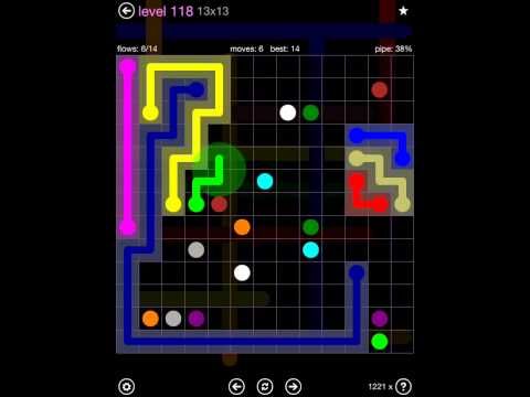 Video guide by iOS-Help: Flow Free 13x13 level 118 #flowfree