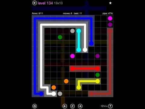 Video guide by iOS-Help: Flow Free 13x13 level 134 #flowfree