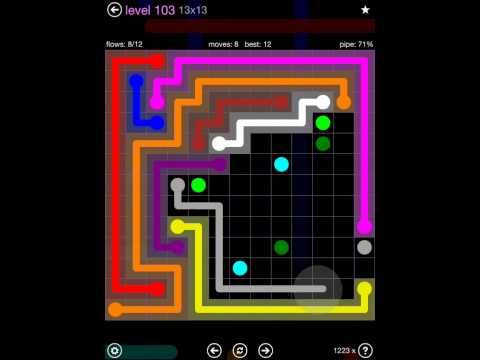 Video guide by iOS-Help: Flow Free 13x13 level 103 #flowfree
