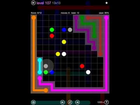 Video guide by iOS-Help: Flow Free 13x13 level 107 #flowfree