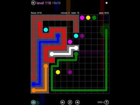 Video guide by iOS-Help: Flow Free 13x13 level 116 #flowfree
