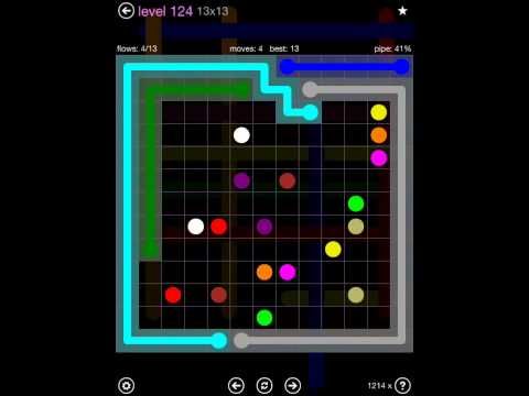 Video guide by iOS-Help: Flow Free 13x13 level 124 #flowfree