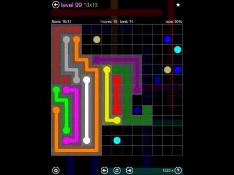 Video guide by iOS-Help: Flow Free 13x13 level 99 #flowfree