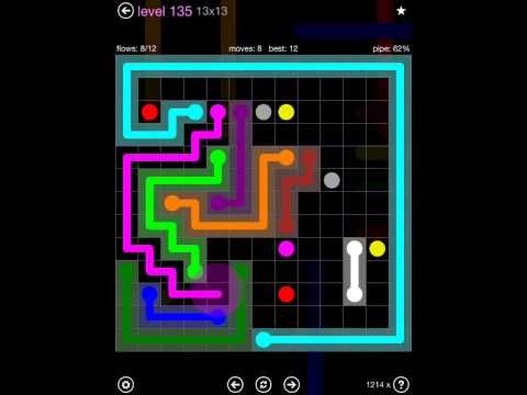Video guide by iOS-Help: Flow Free 13x13 level 135 #flowfree