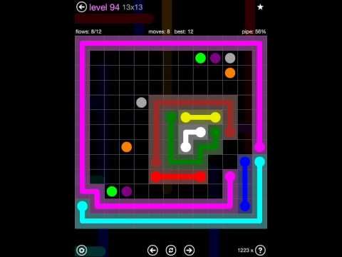 Video guide by iOS-Help: Flow Free 13x13 level 94 #flowfree