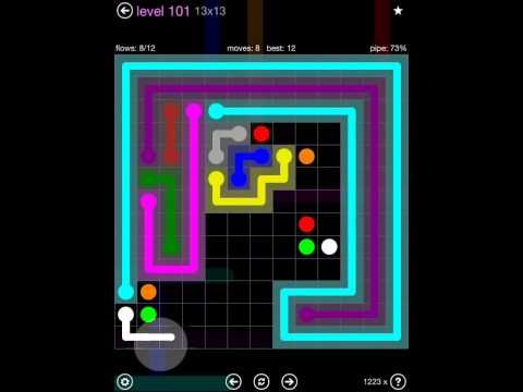 Video guide by iOS-Help: Flow Free 13x13 level 101 #flowfree