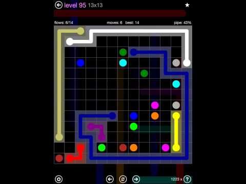 Video guide by iOS-Help: Flow Free 13x13 level 95 #flowfree