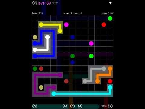 Video guide by iOS-Help: Flow Free 13x13 level 89 #flowfree