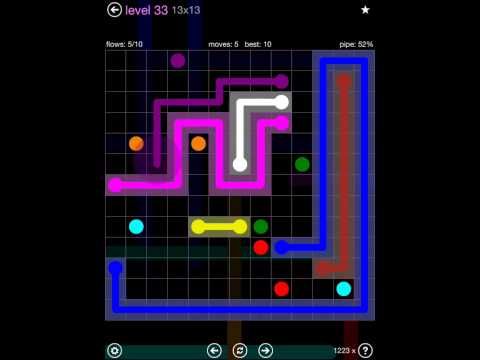 Video guide by iOS-Help: Flow Free 13x13 level 33 #flowfree