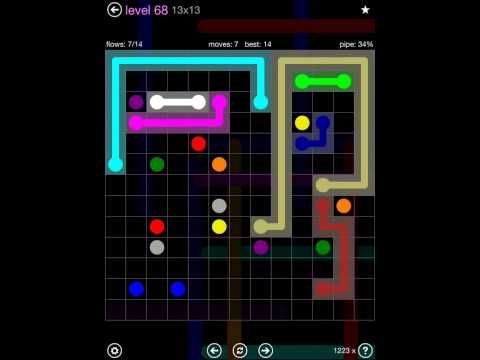 Video guide by iOS-Help: Flow Free 13x13 level 68 #flowfree