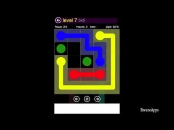 Video guide by BreezeApps: Flow Free 5x5 level 7 #flowfree