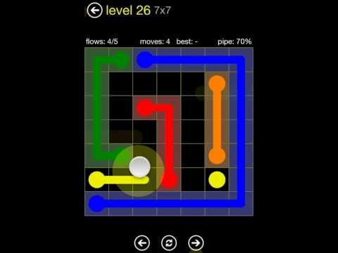 Video guide by TheDorsab3: Flow Free 7x7 level 26 #flowfree
