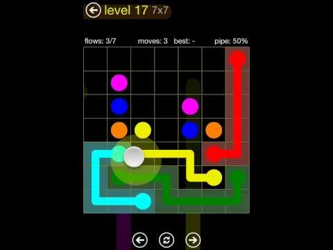 Video guide by TheDorsab3: Flow Free 7x7 level 17 #flowfree