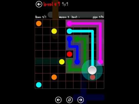 Video guide by TheDorsab3: Flow Free 9x9 level 59 #flowfree