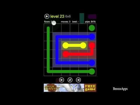 Video guide by : Flow Free 6x6 level 23 #flowfree