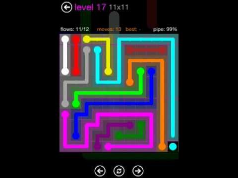 Video guide by : Flow Free 11x11 level 17 #flowfree