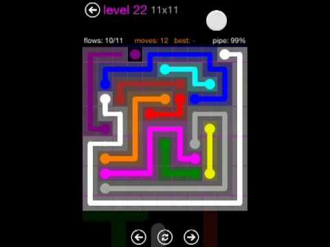 Video guide by : Flow Free 11x11 level 22 #flowfree