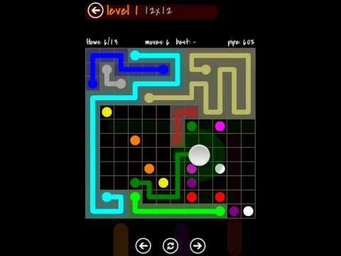 Video guide by TheDorsab3: Flow Free 12x12 level 1 #flowfree