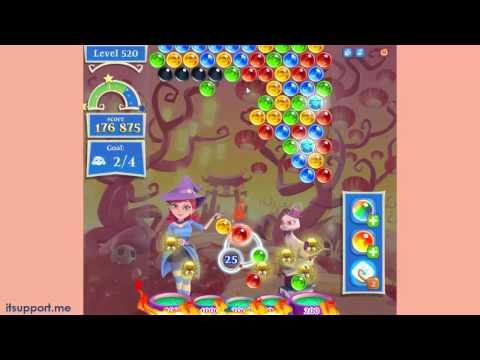 Video guide by TechcowDotCom: Bubble Witch Saga 2 Level 520 #bubblewitchsaga