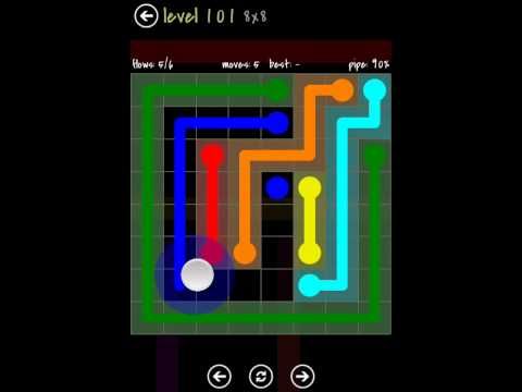 Video guide by TheDorsab3: Flow Free 8x8 level 101 #flowfree