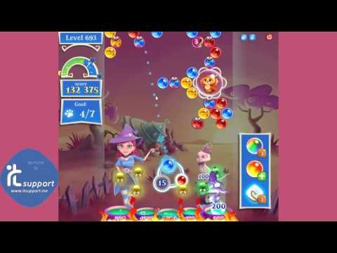 Video guide by TechcowDotCom: Bubble Witch Saga 2 Level 693 #bubblewitchsaga