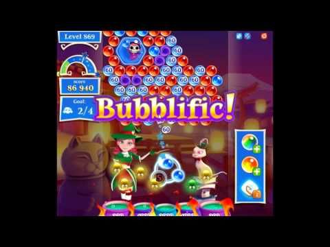 Video guide by fbgamevideos: Bubble Witch Saga 2 Level 869 #bubblewitchsaga