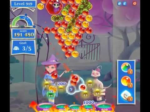 Video guide by skillgaming: Bubble Witch Saga 2 Level 919 #bubblewitchsaga