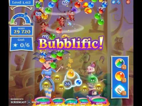 Video guide by Happy Hopping: Bubble Witch Saga 2 Level 1412 #bubblewitchsaga