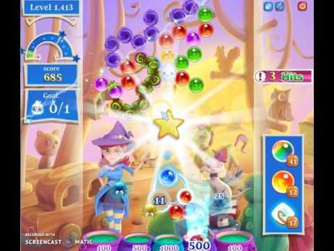 Video guide by Happy Hopping: Bubble Witch Saga 2 Level 1413 #bubblewitchsaga