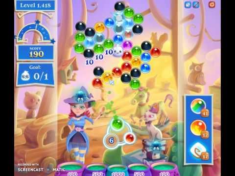 Video guide by Happy Hopping: Bubble Witch Saga 2 Level 1418 #bubblewitchsaga