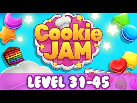 Video guide by Pixel Trophy: Cookie Jam Level 31-45 #cookiejam