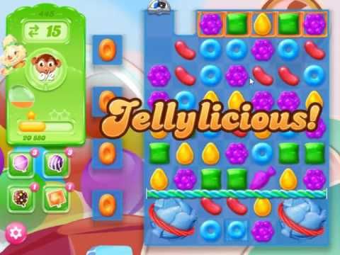Video guide by skillgaming: Candy Crush Jelly Saga Level 445 #candycrushjelly